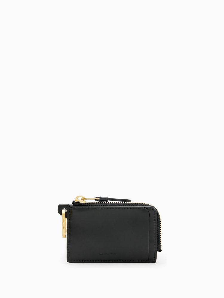 AllSaints Black Remy Wallet - Image 1 of 6