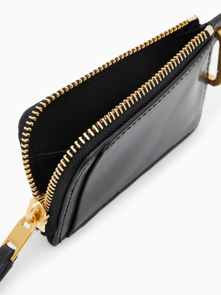 AllSaints Black Remy Wallet - Image 2 of 6