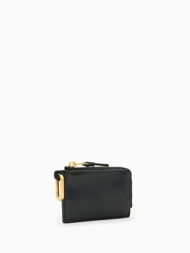 AllSaints Black Remy Wallet - Image 3 of 6