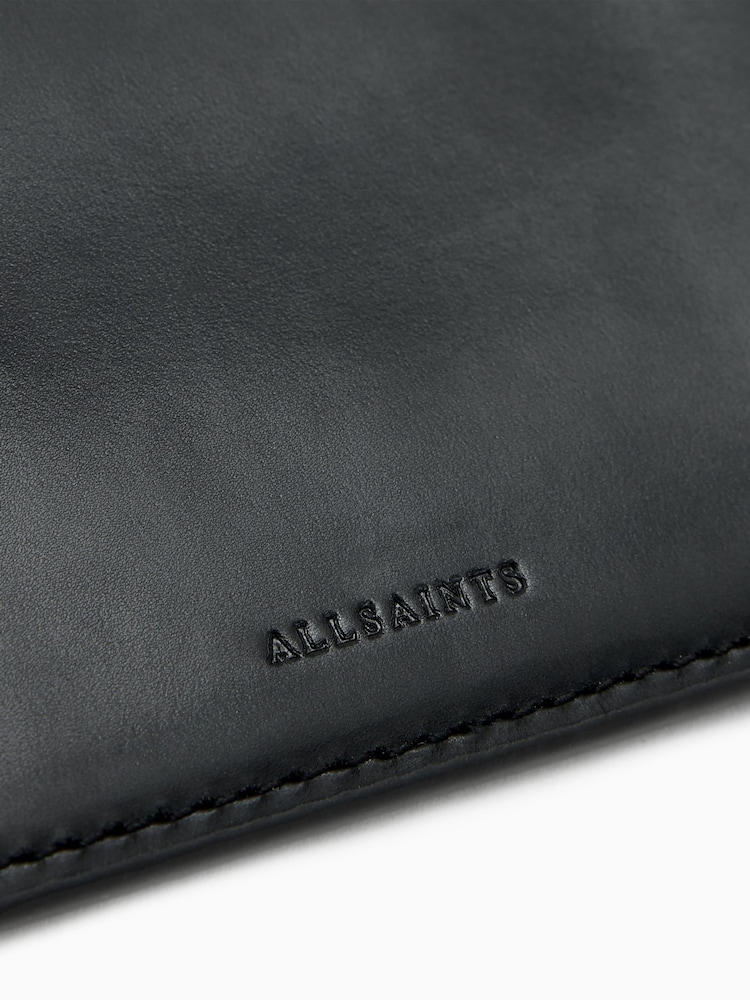 AllSaints Black Remy Wallet - Image 5 of 6