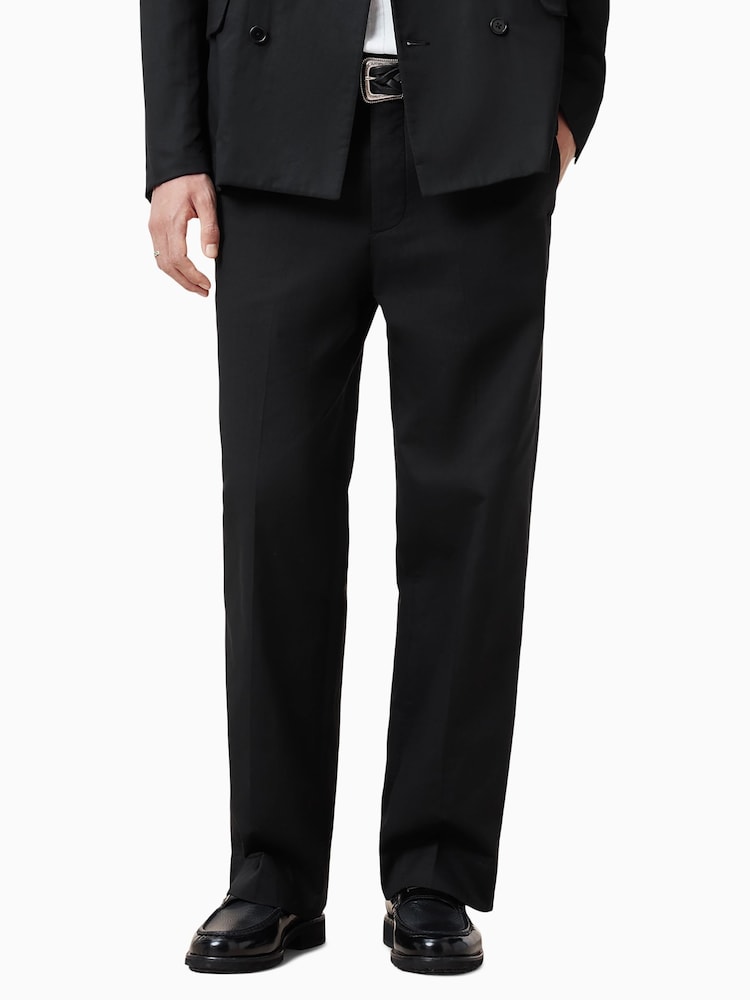 AllSaints Black Newton Trousers - Image 2 of 7