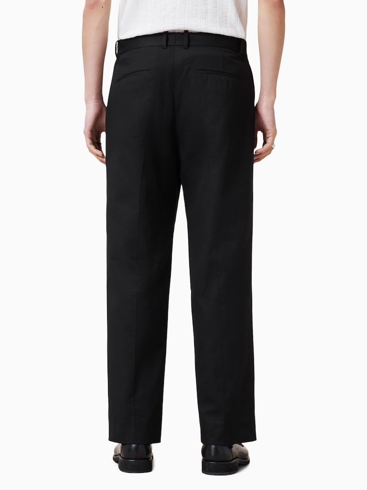 AllSaints Black Newton Trousers - Image 5 of 7