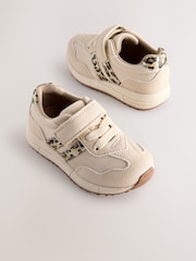 Neutral Animal Elastic Lace Touch Fastening Trainers - Image 1 of 5