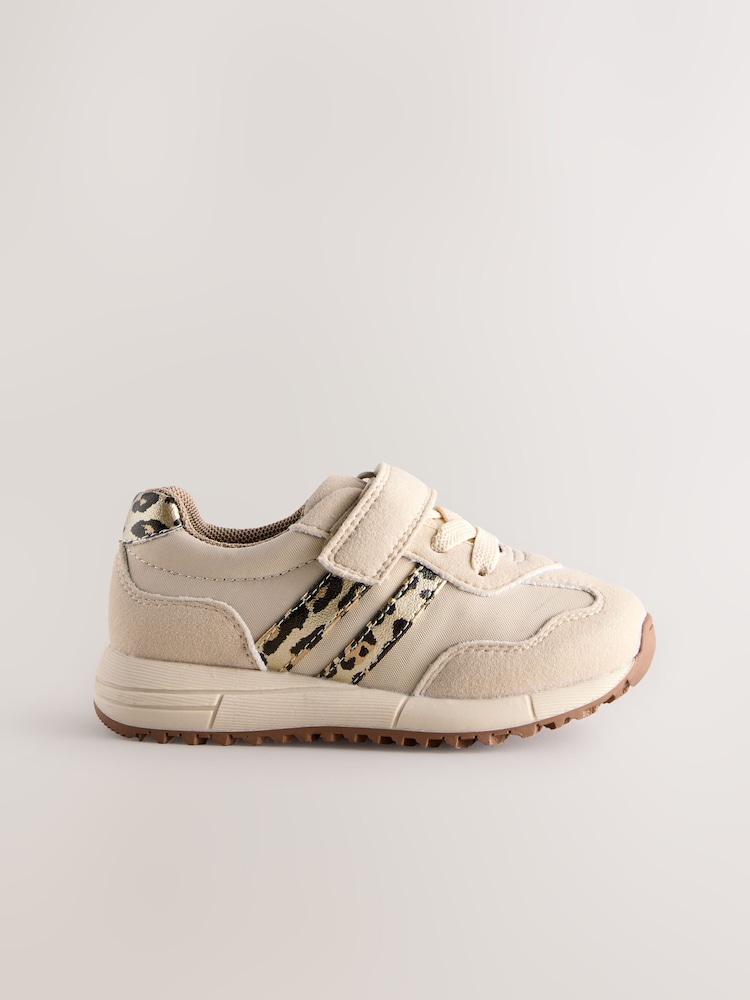 Neutral Animal Elastic Lace Touch Fastening Trainers - Image 2 of 5
