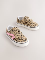 Marrón - Touch Fasten Strap Printed Trainers - Imagen 1 de 5