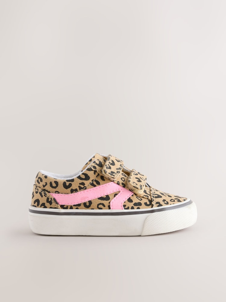 Marrón - Touch Fasten Strap Printed Trainers - Imagen 2 de 5