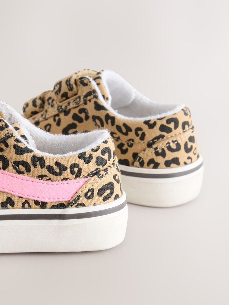 Animal Print Standard Fit (F) Touch Fastening Trainers - Image 4 of 5