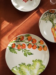 BlissHome Red Serving Dish Vine Tomatoes Lettuce - Image 1 of 4