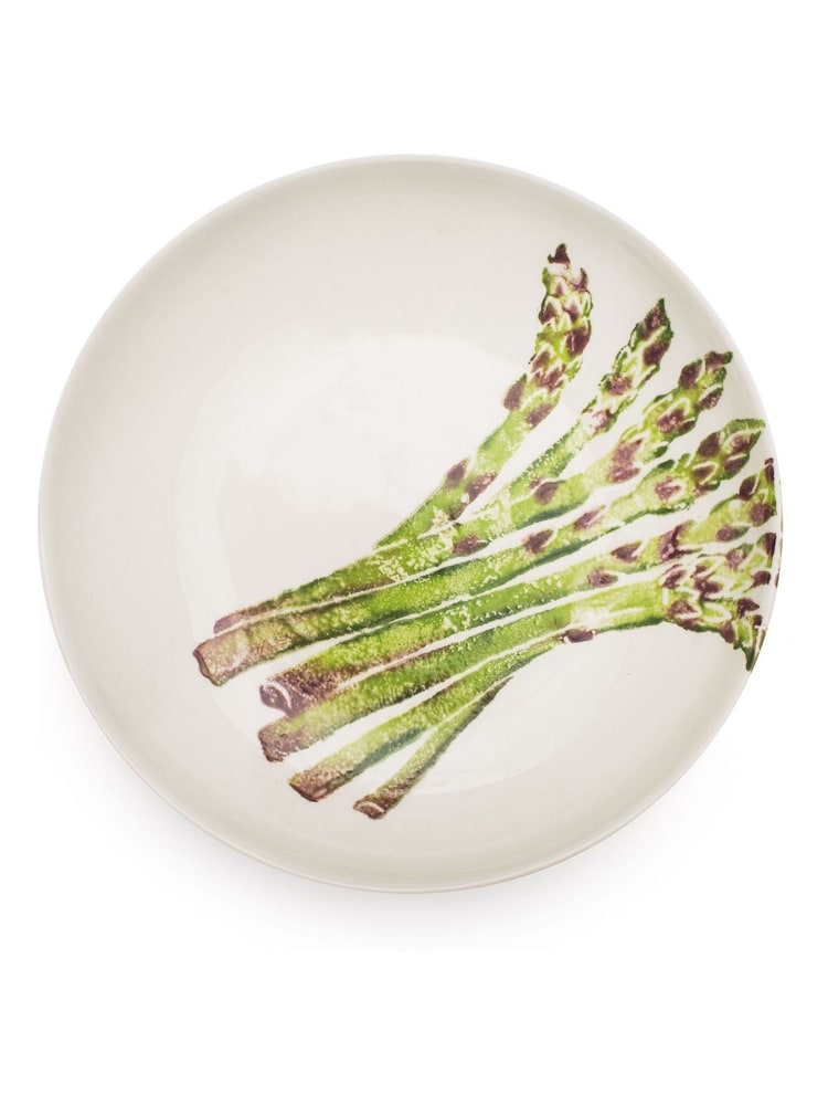 BlissHome Green Insalata Supper Bowl Asparagus - Image 2 of 3