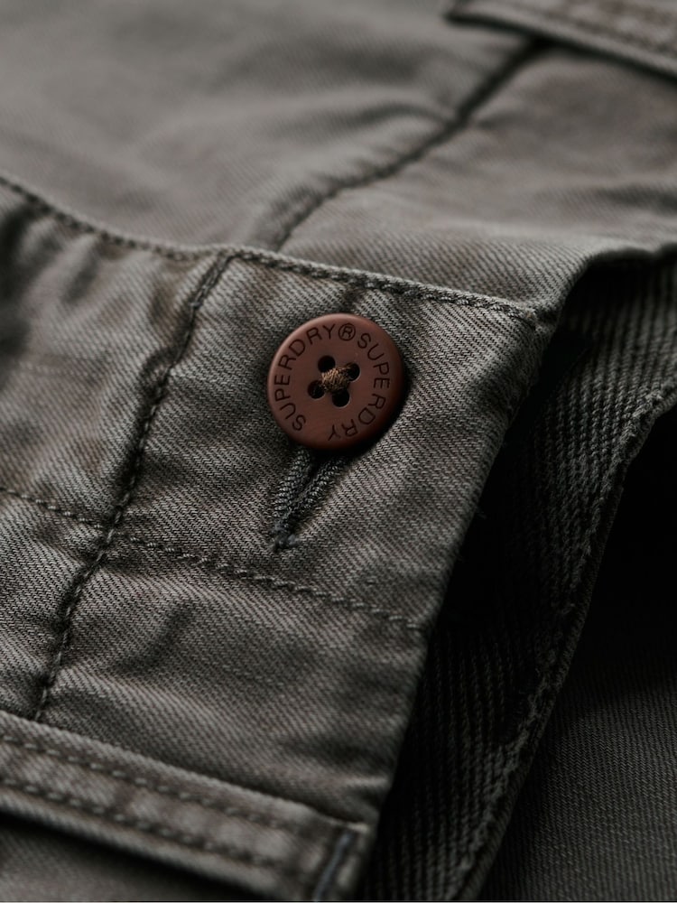 Superdry Grey Chrome Officer Chino Shorts - Image 6 of 6