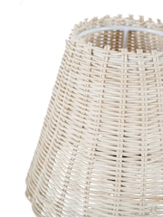 Libra Interiors Natural Mini Rattan Lamp Base and Shade - Image 4 of 5