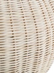 Libra Interiors Natural Rattan Lamp with Drum Shade Large - Image 5 of 5