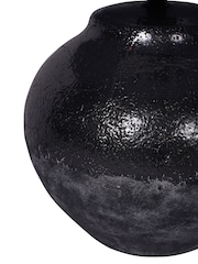 Libra Interiors Black Skyline Black Terracotta Table Lamp with Shade Small - Image 5 of 5