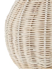 Libra Interiors Natural Natural Rattan Lamp with Drum Shade Small - Image 4 of 4