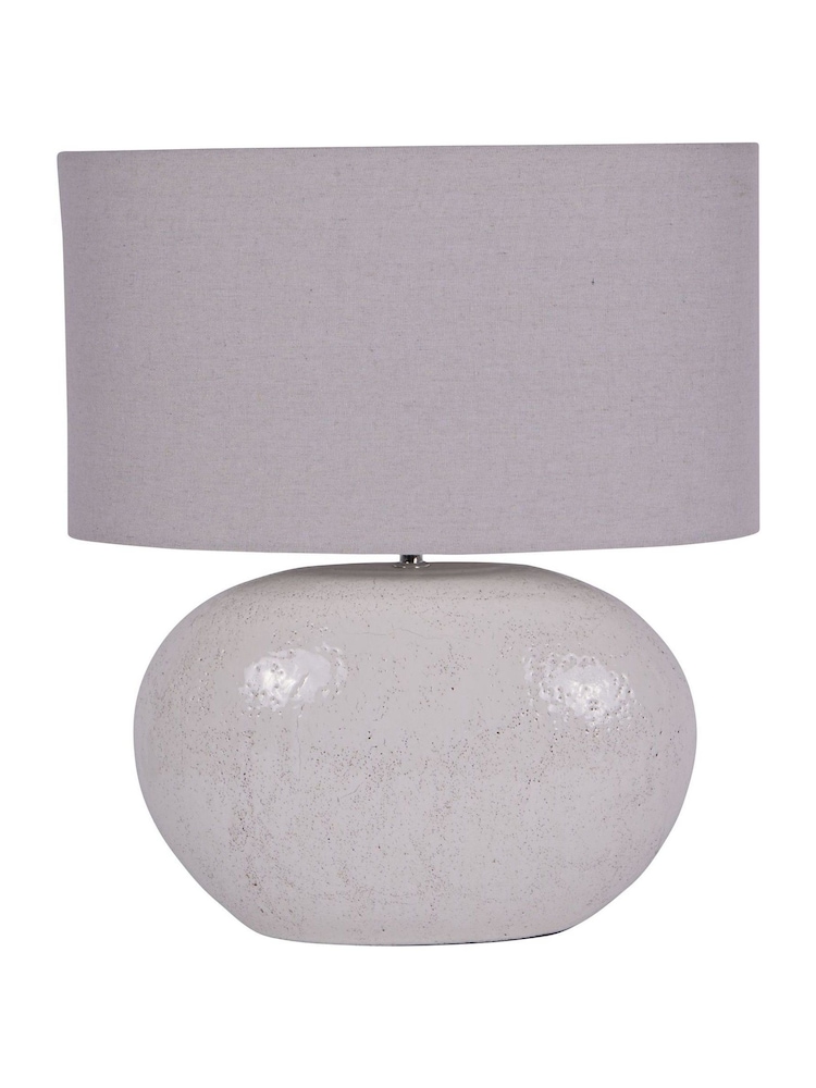 Libra Interiors White Oviedo Terracotta Table Lamp - Image 2 of 3
