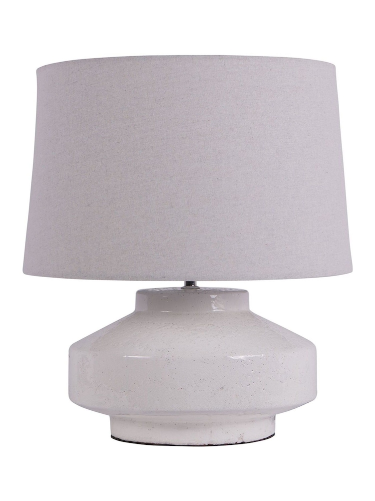 Libra Interiors White San Sebastian Terracotta Table Lamp - Image 2 of 5