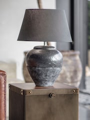Libra Interiors Black Skyline Table Lamp with Shade La GLS - Image 1 of 5