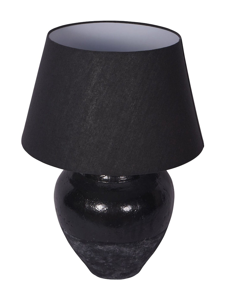Libra Interiors Black Skyline Table Lamp with Shade La GLS - Image 2 of 5
