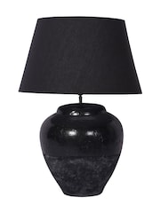 Libra Interiors Black Skyline Table Lamp with Shade La GLS - Image 4 of 5