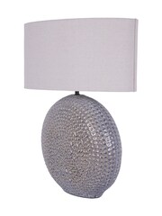 Libra Interiors Blue Lugo Ceramic Table Lamp - Image 4 of 5