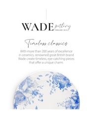 Wade Set of 4 Blue Floral Print Dinner Plates Dinnerware - Image 9 of 9