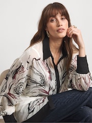 Joanna Hope Printed White Shirt - Imagen 1 de 4
