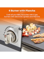 Tower Black Goucho Six Burner Gas BBQ - Image 2 of 6