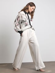 Joanna Hope Tailored Wide Leg Trousers In Ivory - Image 2 of 4