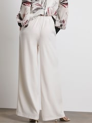 Joanna Hope Tailored Wide Leg Trousers In Ivory - Image 3 of 4