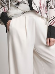Joanna Hope Tailored Wide Leg Trousers In Ivory - Image 4 of 4