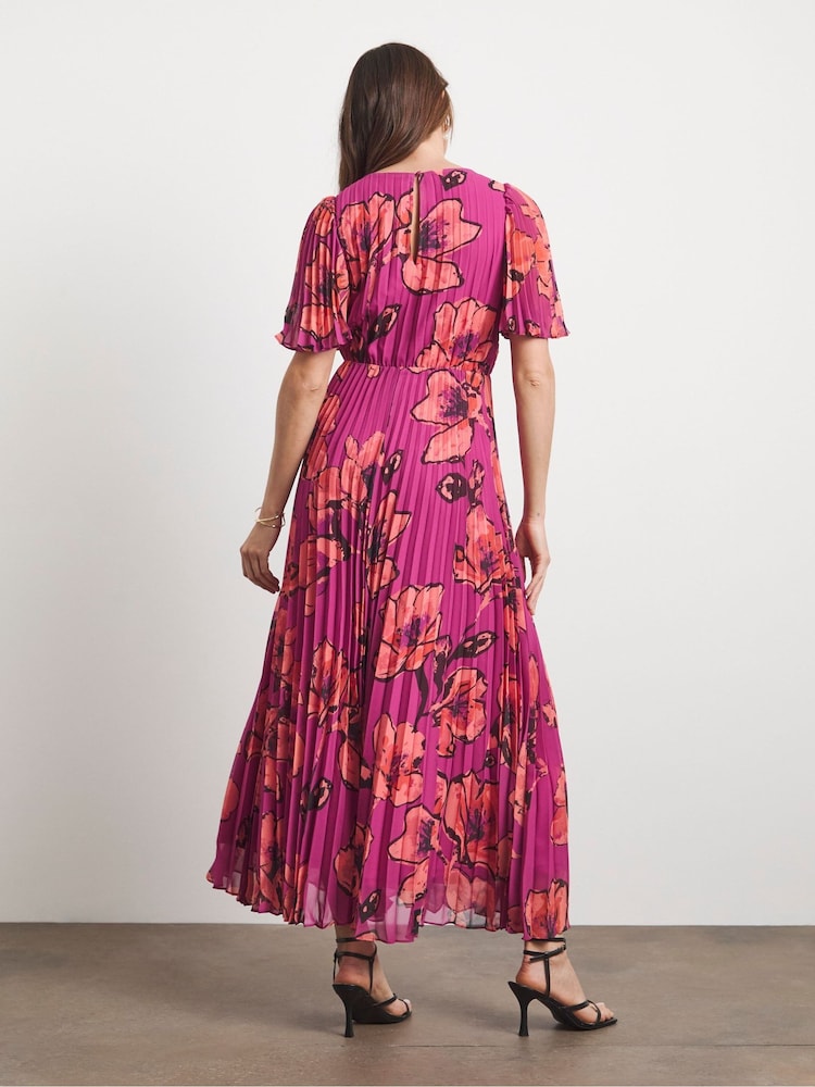 Joanna Hope Pleated Empire Black Dress - Image 2 of 4