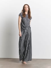 Joanna Hope Pink Plisse Wide Leg Trousers - Image 1 of 4
