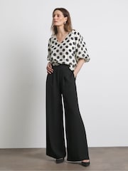 Joanna Hope Lyocell Puff Sleeve White Top - Imagen 3 de 4