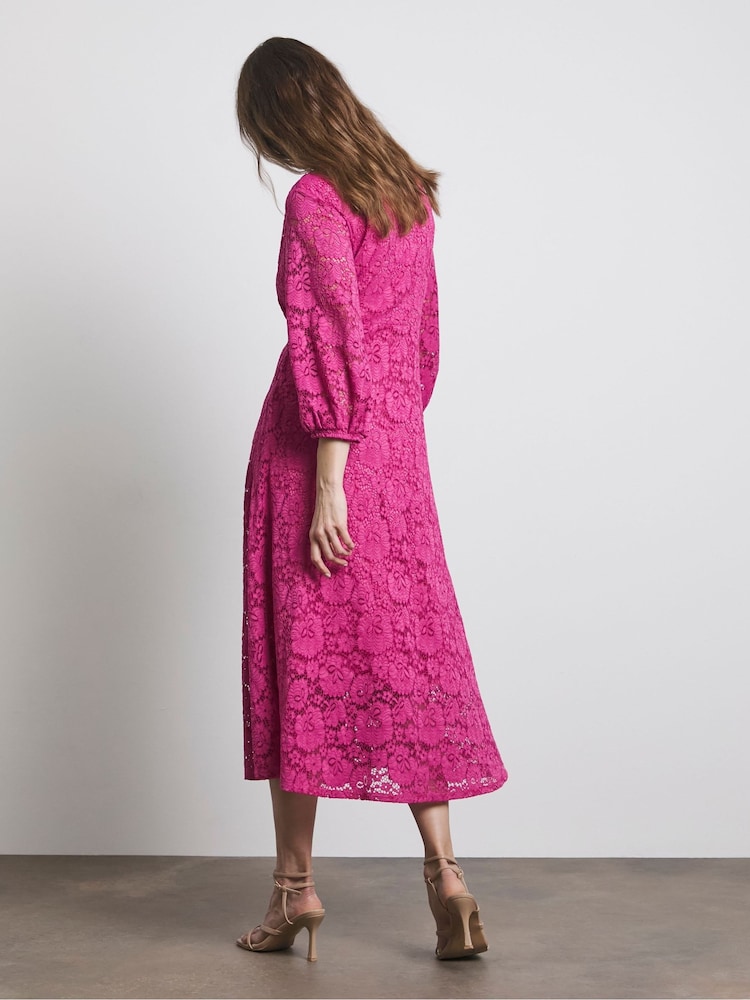 Joanna Hope Purple Value Lace Dress - Image 2 of 4