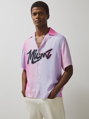 Reiss Pink Miami McLaren F1 Team Miami GP Shirt - Image 1 of 9