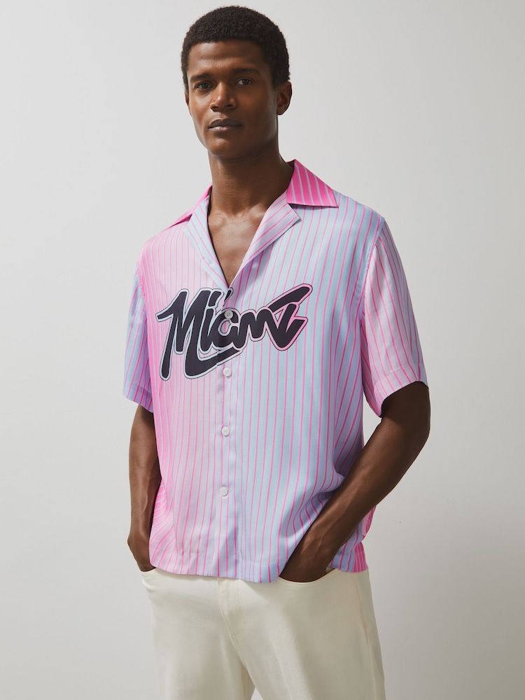 Reiss Pink Miami McLaren F1 Team Miami GP Shirt - Image 1 of 9