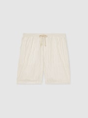 Reiss Off White Serra Reiss | Ché Fringed-Wave Shorts - Image 2 of 7
