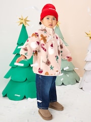 Beige Christmas Half Popper Fleece (3mths-7yrs) - Image 2 of 7