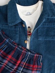 Navy/Red Bear Baby Shacket Top and Leggings Set (0mths-2yrs) - Image 11 of 21