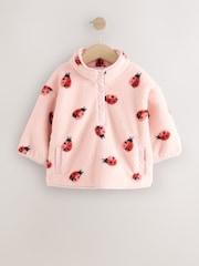 Pink Ladybird Half Popper Fleece (3mths-7yrs) - Image 5 of 8
