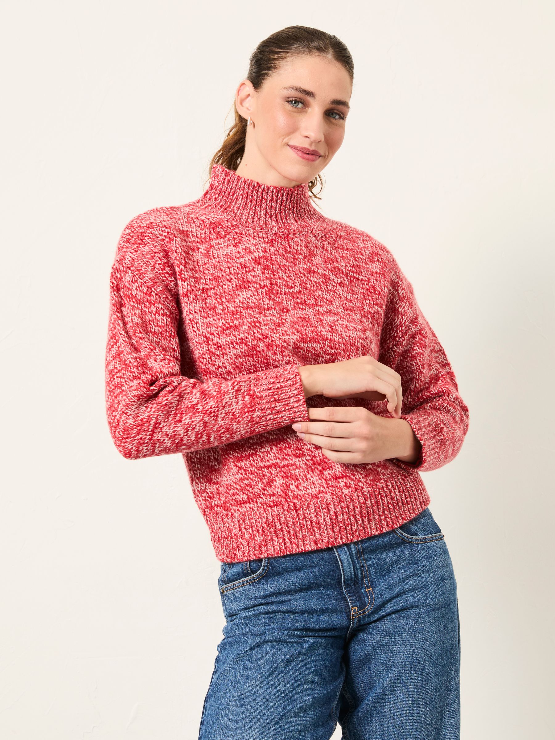 Fat Face Women's Jumper - Red - Relaxed Fit
