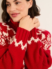 FatFace Shelter Knitted Zip Through Cardigan - Imagen 3 de 6