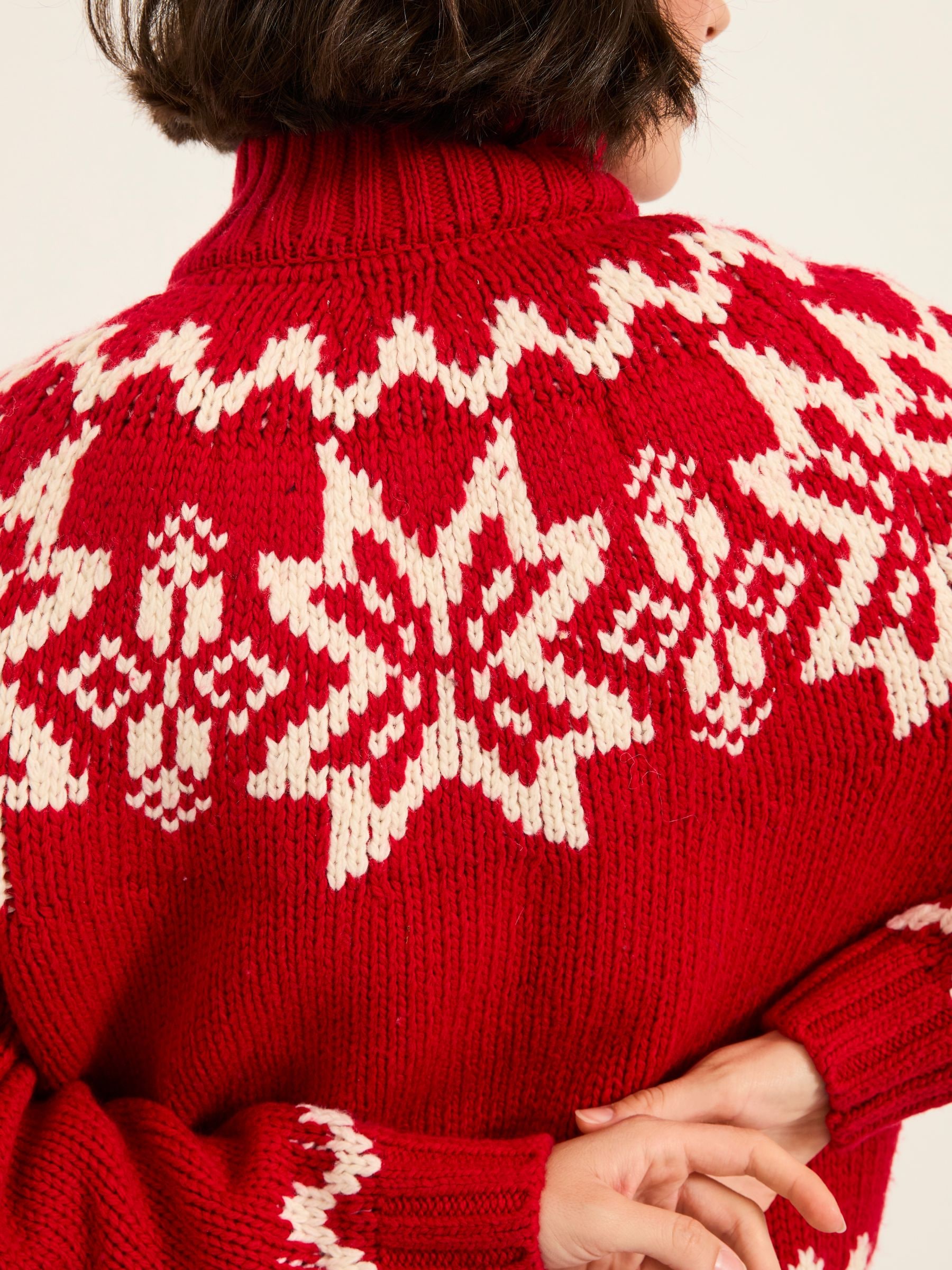 Buy FatFace Red Shelter Knitted Zip Through Cardigan from Next