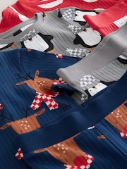 Red Xmas Snuggle Pyjamas 3 Pack (9mths-10yrs) - Image 10 of 10