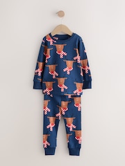 Red Xmas Snuggle Pyjamas 3 Pack (9mths-10yrs) - Image 6 of 10