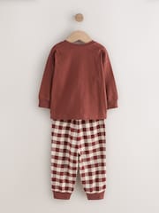 Red/Green Gingerbread Man Single Xmas Pyjamas (9mths-10yrs) - Image 5 of 7
