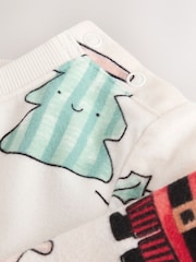 Cream Single Cosy Fleece Xmas Pyjamas (9mths-10yrs) - Image 7 of 8