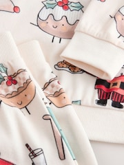 Cream Single Cosy Fleece Xmas Pyjamas (9mths-10yrs) - Image 8 of 8