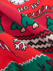 Red Fairisle Pattern Single Snuggle Xmas Pyjamas (9mths-10yrs) - Image 10 of 12