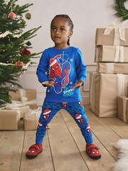 Blue/Red Spiderman Single License Pyjamas (12mths-10yrs) - Image 1 of 10